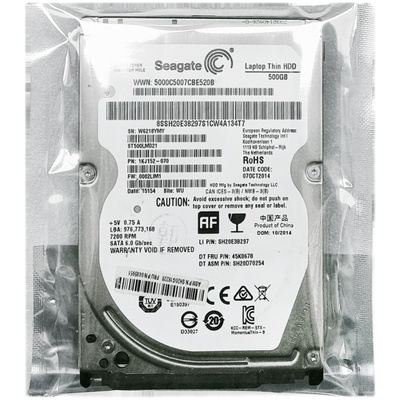 笔记本硬盘500G黑盘7200转7MM