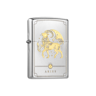 【新年礼物】zippo打火机十二星座官方正品煤油防风男士收藏礼物