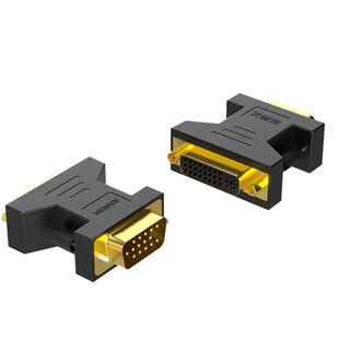 艾德生VGA转DVI转接头通用款24+5电脑显卡主机显示器接口转换线器