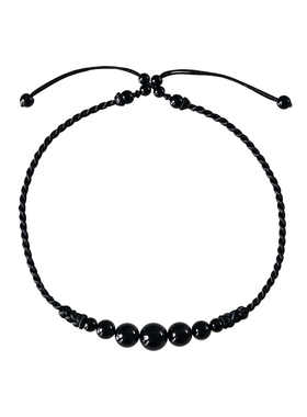 黑玛瑙锁骨链甲状腺术后遮挡疤痕项链女短款脖子百搭饰品夏季颈纹