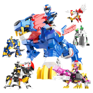 正版迷你特工队兽王力量变形玩具儿童福乐狮王机甲金刚机器人男孩