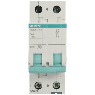 西门子2P63A总开5SJ62637CR双进双出400V零火双断 6A-50A正品保证