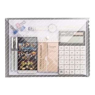 100个加厚塑料按扣文件袋透明a4档案资料文具袋学生收纳袋资料袋