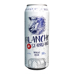 乌克兰进口小绵羊白啤酒小麦白啤酒500ml拉罐整箱啤酒