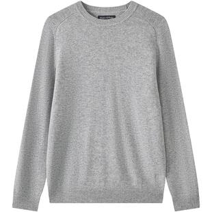 [100%山羊绒]Marc O'Polo2025冬季新款圆领罗纹针织衫套头毛衣男