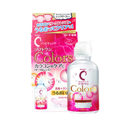 【自营】ROHTO 乐敦C3美瞳隐形眼镜护色去蛋白清洁护理液 100ml