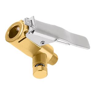 车载充气泵美式螺纹气嘴转接头汽车打气泵配件快速转换头夹式气嘴