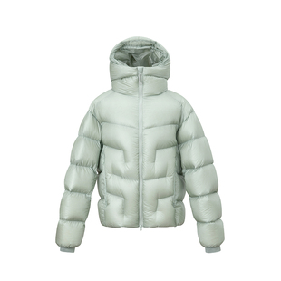 SUK 时尚冬锐!2025冬季户外90白鹅绒连帽保暖防风功能性羽绒服女