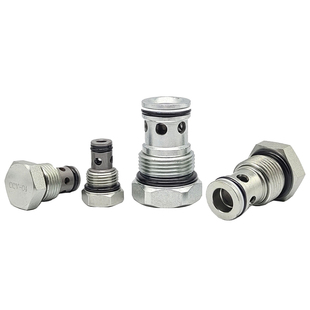 液压单向阀螺纹插装式直动式CV08钢球型锥阀型逆止阀DF-10保压阀