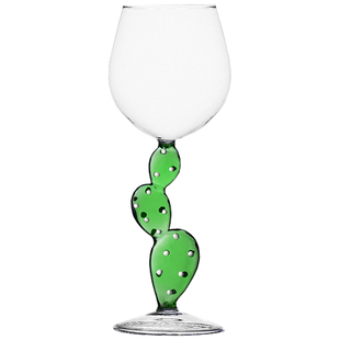 sort意大利ICHENDORF立体仙人掌玻璃水杯可爱沙漠植物酒杯马克杯