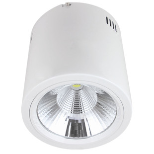 led明装筒灯圆形免开孔3/4/5/6寸展厅店铺商用20w30w50瓦8射灯cob