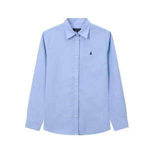 【新品】BEANPOLE滨波2026春女高智感精英风全棉牛津纺长袖衬衫