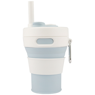 便携折叠水杯大容量暖手咖啡杯耐高温硅胶杯子可装沸水压缩伸缩杯