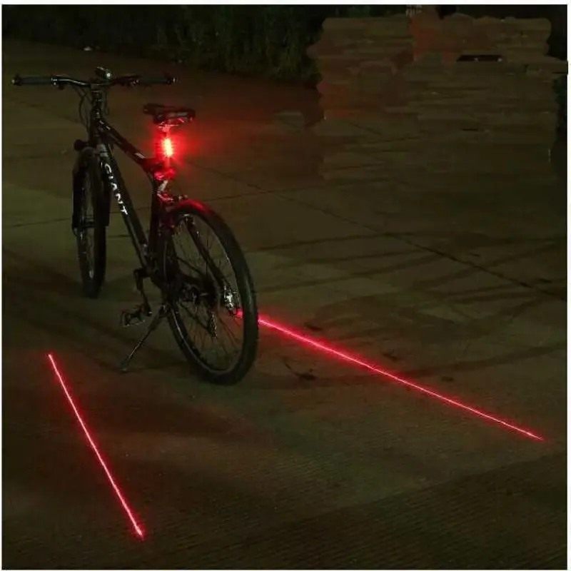 山地自行车夜行尾灯警示配件儿童装备夜间后灯爆闪充电安全夜骑灯