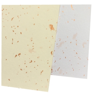 飘金纸白卡 250g 120g A4 A5卡纸手账明信片【魔变橙】盖章洒金纸