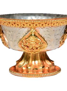 供水杯杯尼泊尔银色鎏金