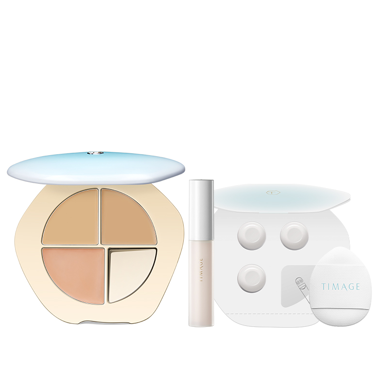 [立即抢购]彩棠TIMAGE遮瑕盘三色遮瑕膏遮斑点痘印黑眼圈