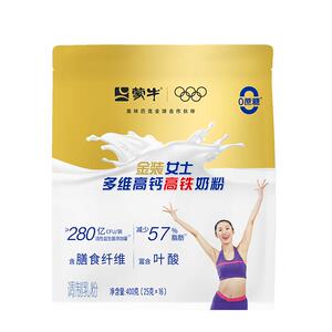 蒙牛金装女士高钙高铁400g奶粉