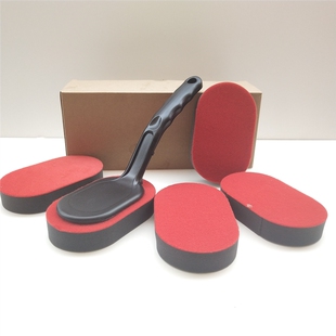 汽车轮胎轮毂打蜡刷上光刷可替换海绵多功能洗车轮毂美容护理工具