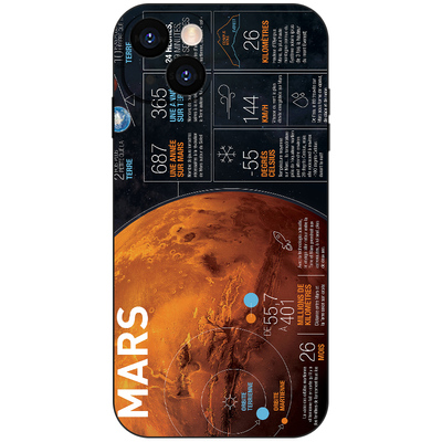 MARS火星宇宙星空手机壳适用苹果16小米OPPO个性艺术15红米K90华为VIVO液态硅胶14透明Air磁吸iPhone17ProMax