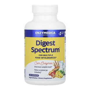 Enzymedica非转基因高效组合全全谱消化酶胶囊不耐受易消化缓解胀