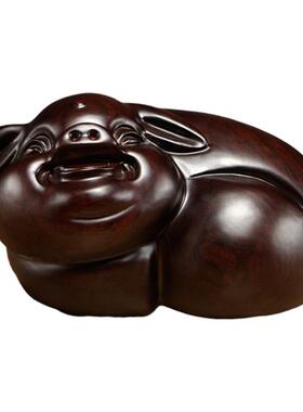 摆设黑檀实木质十二家居客厅摆件