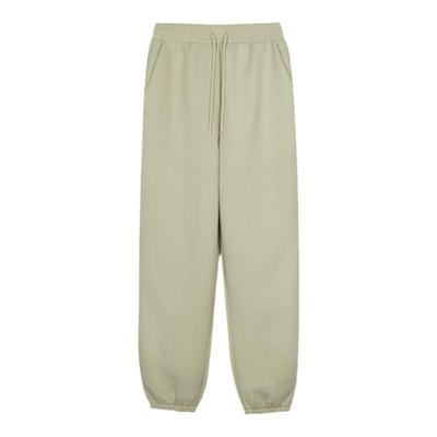 RESIMPLE简单点卫裤男宽松华夫格卡其色长裤潮牌百搭束脚长裤0962