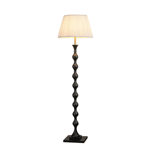 复古实木落地灯美式中古高级感客厅沙发氛围灯主卧室床头立式台灯