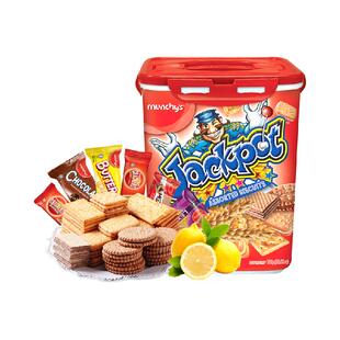 进口马来西亚马奇新新积宝饼干礼盒700g年货什锦零食点心大礼包