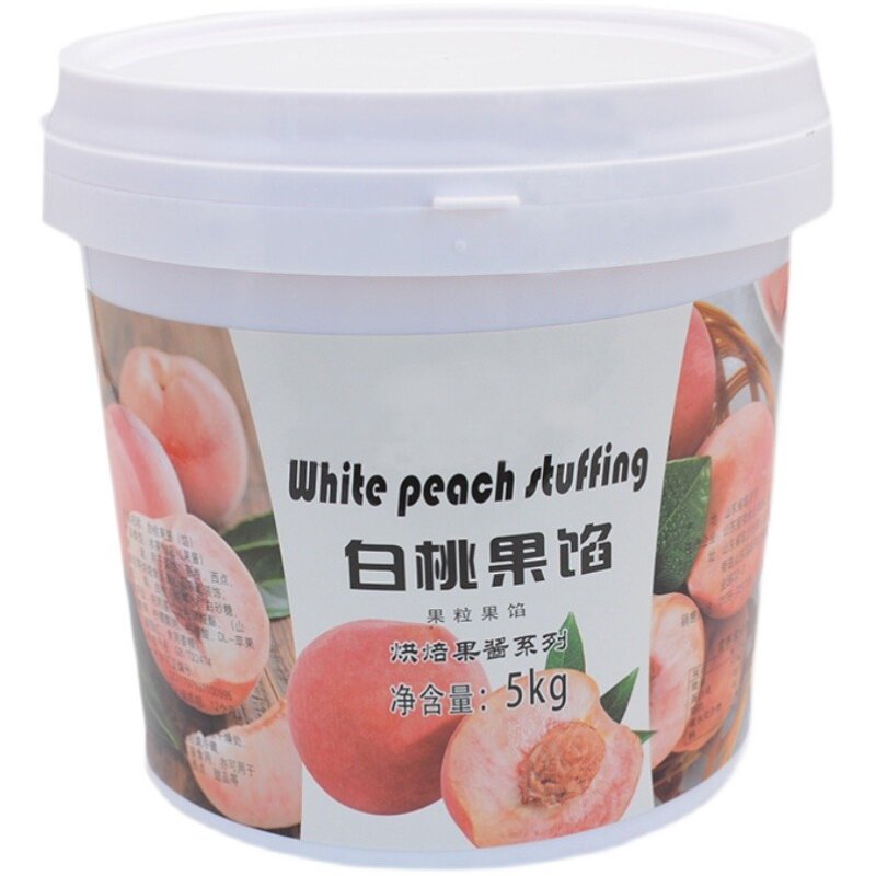 白桃果肉馅雪媚娘蛋糕夹心