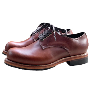 日单男鞋头层牛皮德比鞋固特异工艺缝制皮底休闲潮流棕色男士皮鞋