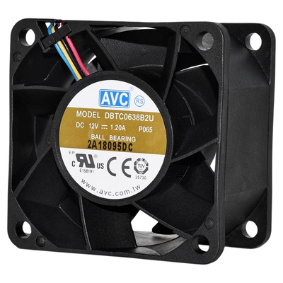AVC暴力6038双滚珠PWM风扇6CM12V
