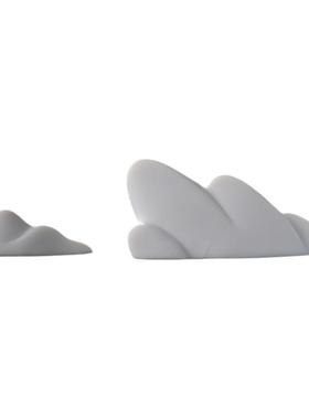 水族造景新中式客厅白瓷小山