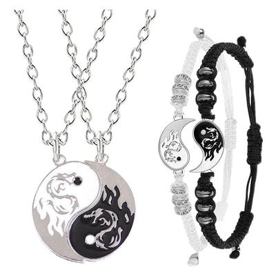 中国风学生复古太极手链