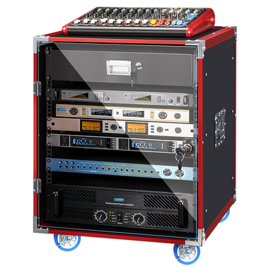 12u功放机柜航空箱包边加固