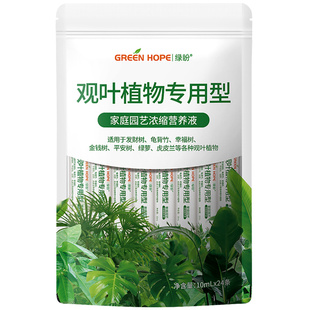 观叶植物营养液专用肥叶面肥绿叶绿植肥料盆栽通用型室内家用绿叶