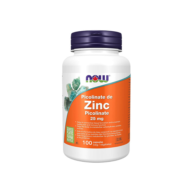 NOW锌美国品牌补锌胶囊25mg100粒