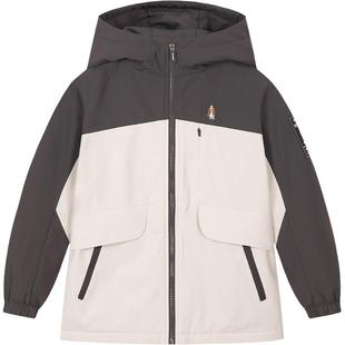 暇步士童装男童加绒风衣25秋冬新品大童轻户外运动儿童保暖厚外套