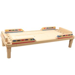 幼儿园午睡床狗窝单人木板床午休床滚塑料折叠叠床放简易床儿童床