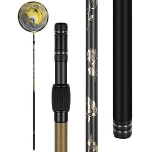 钓鱼专用碳素抄网全套大物伸缩杆子网头套装黑坑捞鱼网兜超轻超硬