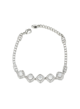 柔柔法式宫廷风微镶璀璨方糖手链华丽气质手环精致轻奢高级感手饰