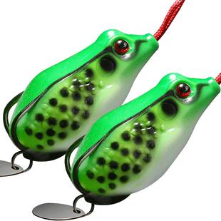 汉鼎路亚饵雷蛙远投新款改装亮片雷蛙套装重草区黑鱼专杀仿生假饵