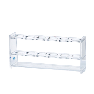 Labshark有机玻璃比色管架50 100ml耐酸碱亚克力塑料管架6 12孔