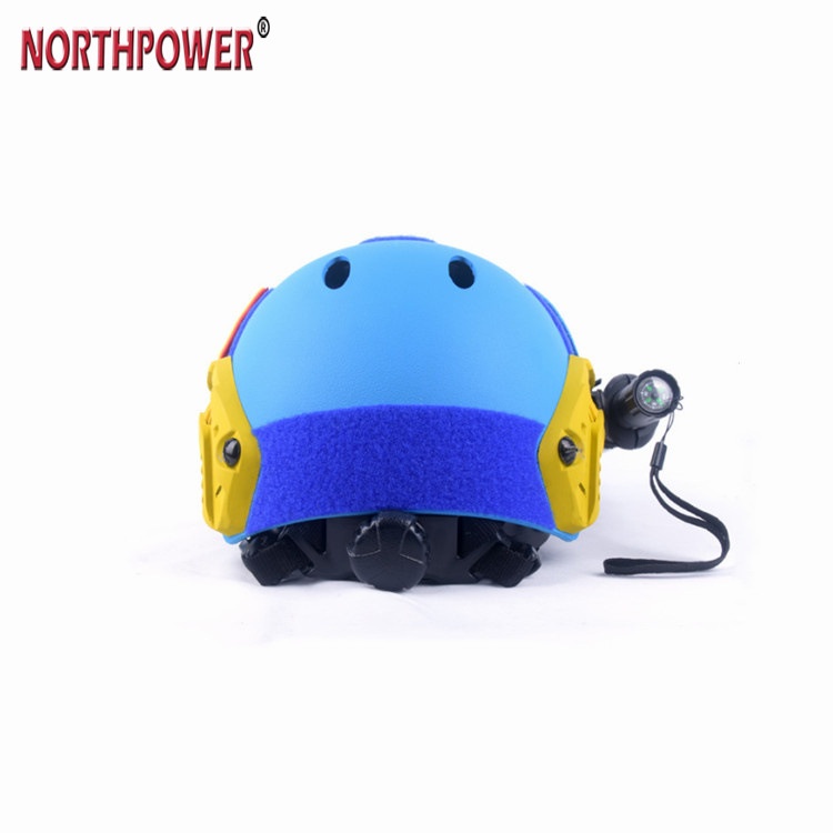 蓝色FAST头盔 PJ 椭圆孔 训练CS 蓝天救援搜救装备 OPS可调节头围