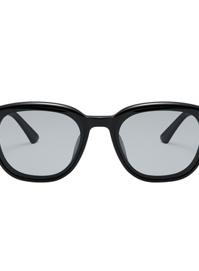 迪士尼方形小框墨镜女百搭简约黑色太阳镜防晒紫外线遮阳高级感