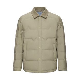 海澜之家2025秋冬新款薄款男士翻领羽绒服夹克行政商务休闲外套男