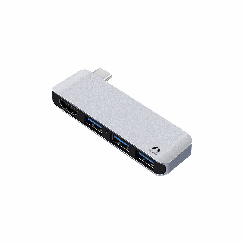 snowkids扩展坞typec转换hdmi高清视频4k60hz直插hub分线器usb3.210Gbps速度适用苹果ma