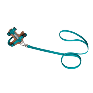 HiDREAM啵啵皮革猫咪胸背带可调节工字形防挣脱外出猫咪牵引绳项