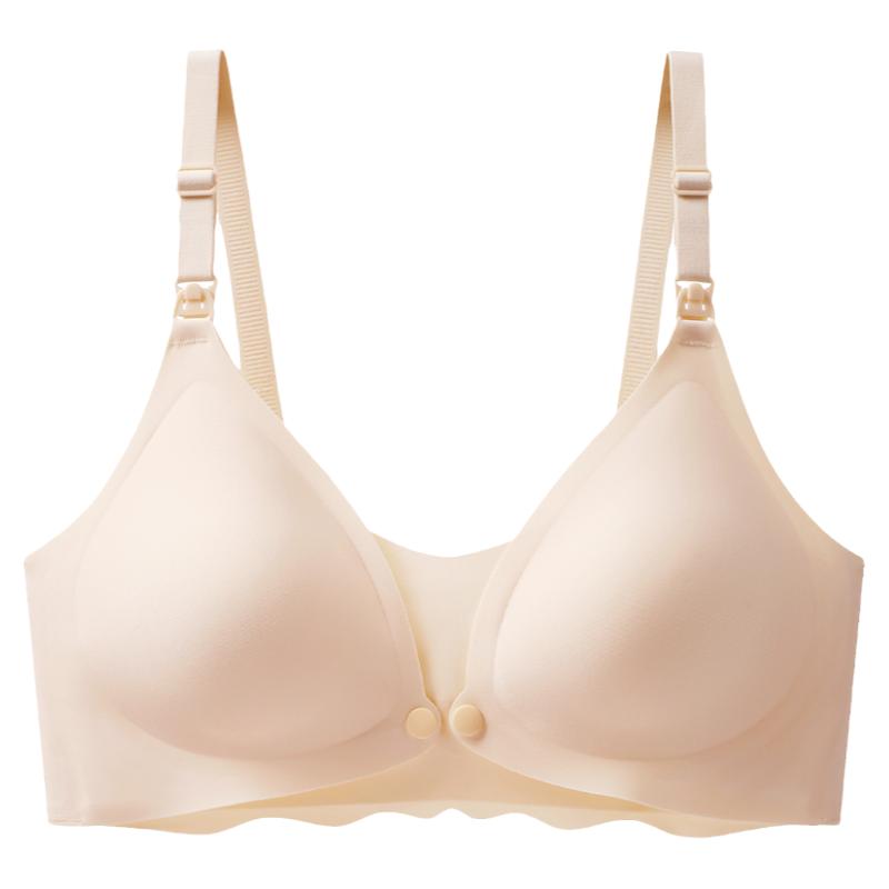 前开扣防走光孕妇内衣大码舒适无痕浦乳怀孕期产后喂奶哺乳文胸罩