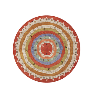 楼兰美惠北欧民族风圆形客厅地毯美式摩洛哥卧室吊篮转椅垫床边毯